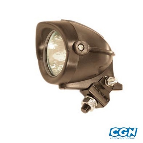 PonziRacing - Roller und Motorrad 50cc > Ästhetik > Scheinwerfer / Stopp /  Pfeile und Ersatzteile > Universelle Scheinwerfer / Frontlichter >  ZUSÄTZLICHES FRONTLICHT UNIVERSAL TUN'R HALOGEN SCHWARZ Ø50 EINSTELLBAR  (X1) 12V 20W